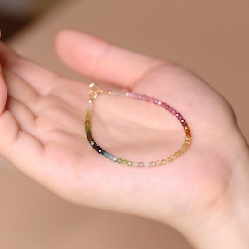 Olivenorma Rainbow After Rain - Citrine with Fluorite Gemstone Bracelet