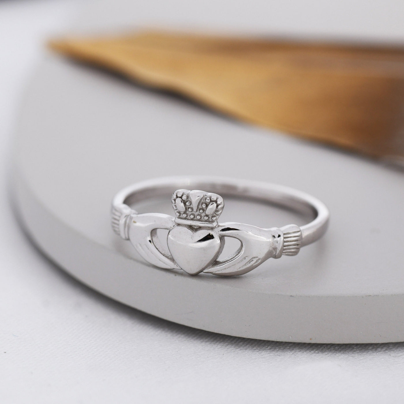 "Embrace The Love" Heart Plated Silver Ring