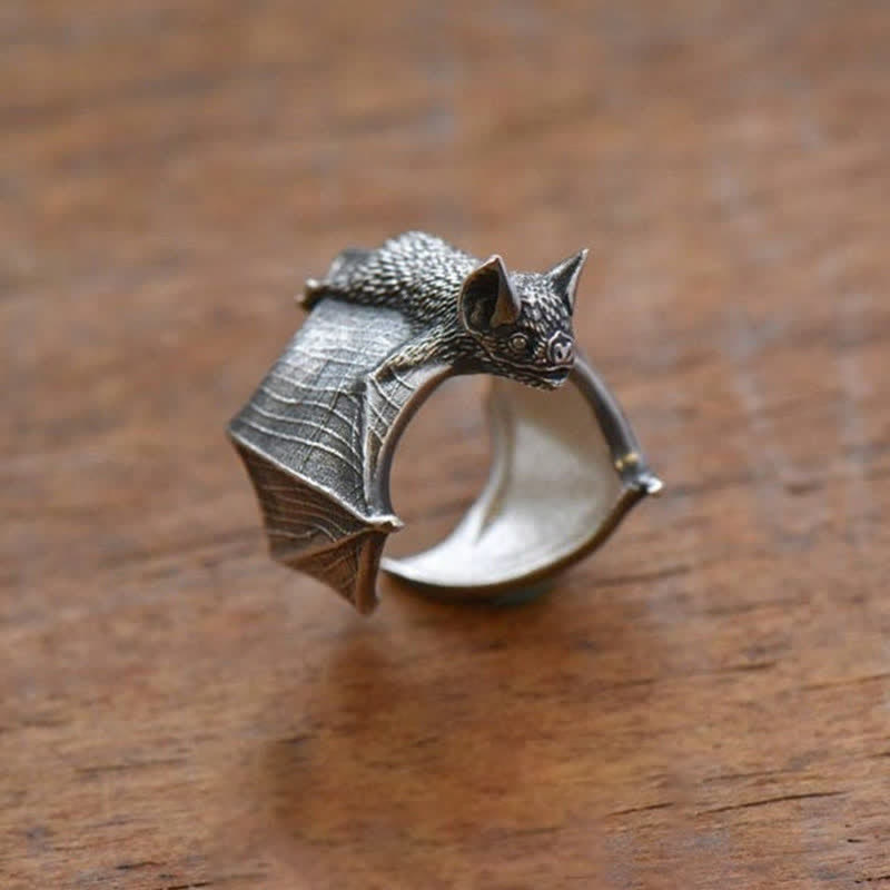 Magic Steampunk Vampire Bat Ring