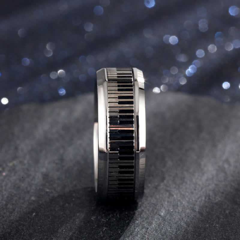 Spinner Music Piano Keyboard Ring