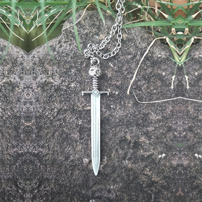 "Sword of Damocles" - Glow in The Dark Sword Necklace