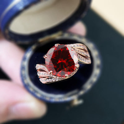 Limited Sale - "Rose Love" - 3 Carat Ruby Ring