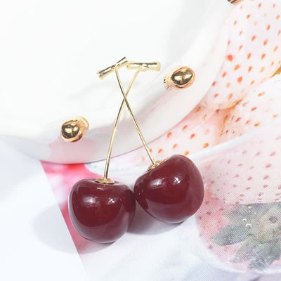 Women's Luscious Cutie Cherry Earrings