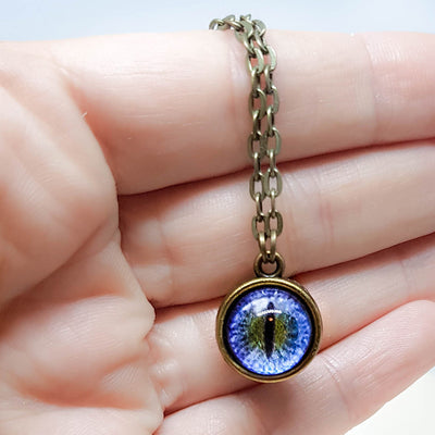 Glass Sphere Miniature Eye Necklace