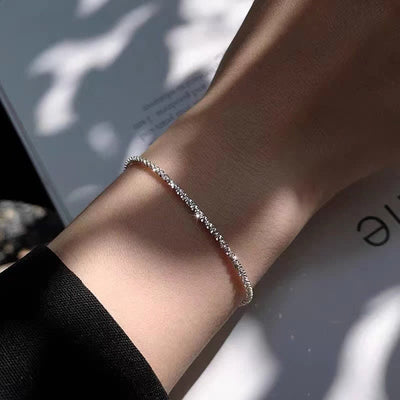 Super Glitter Delicate Stackable Simple Chain Bracelet