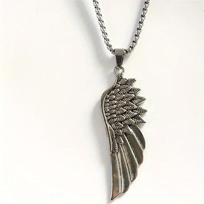 Retro Angel Wing Feather Necklace