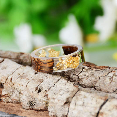 Olivenorma Intellectual & Optimistic - Handmade Wood Ring