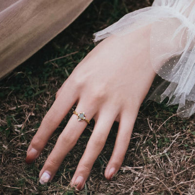 Adjustable Vintage Natural Opal Ring