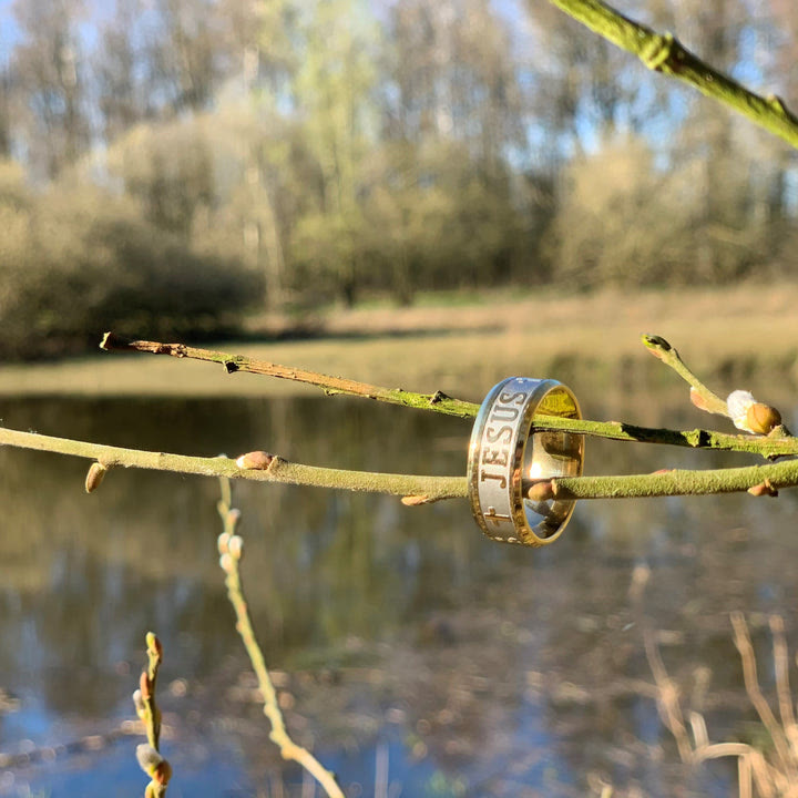 Limited Sale - "Pure Faith" Gold Jesus Ring