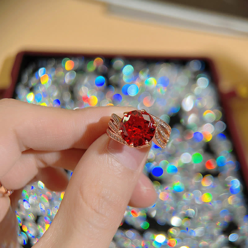 Limited Sale - "Rose Love" - 3 Carat Ruby Ring