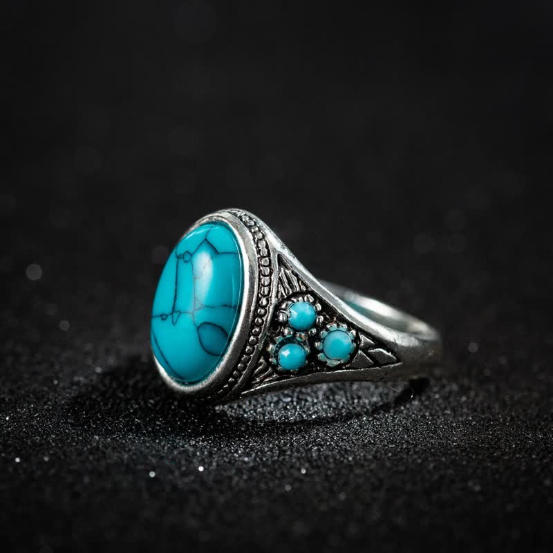 Olivenorma Retro Turquoise Ring