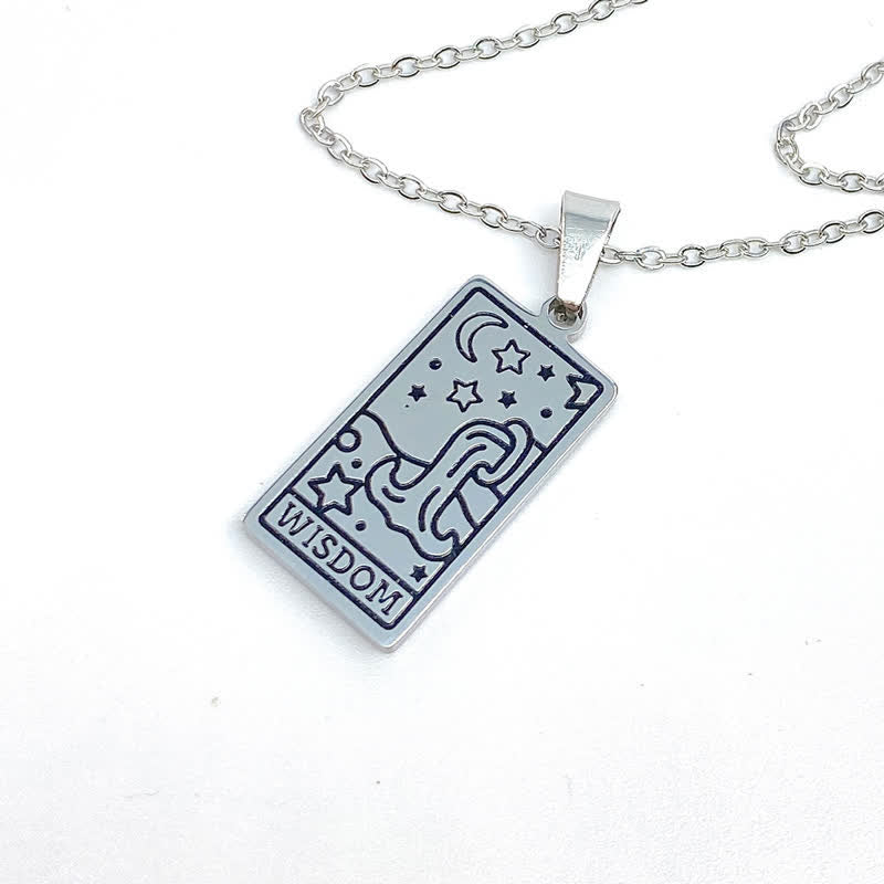 Olivenorma Vintage Tarot Card Fortune Necklace