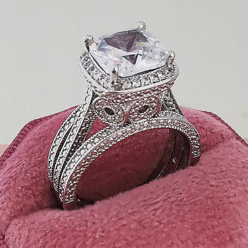 Princess Topaz Solitaire Ring