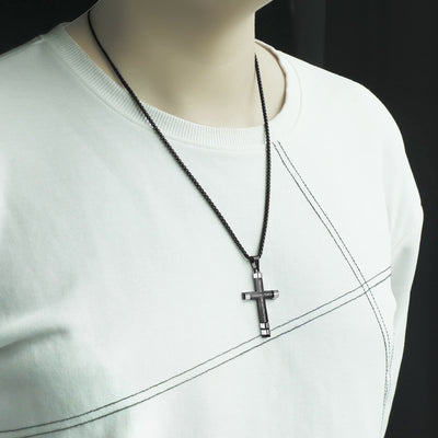 "I CAN DO ALL THINGS" Men's Strength Cross Necklace