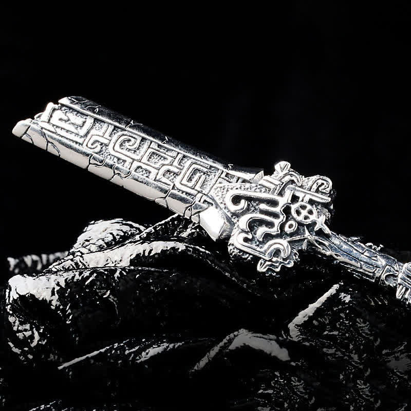 Enchanted Ancient Broken Sword Necklace