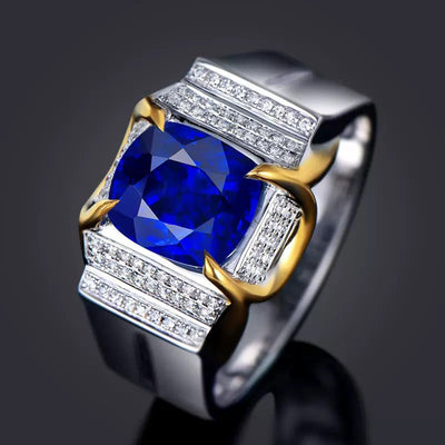 Sri Lankan Sapphire Men's Ring