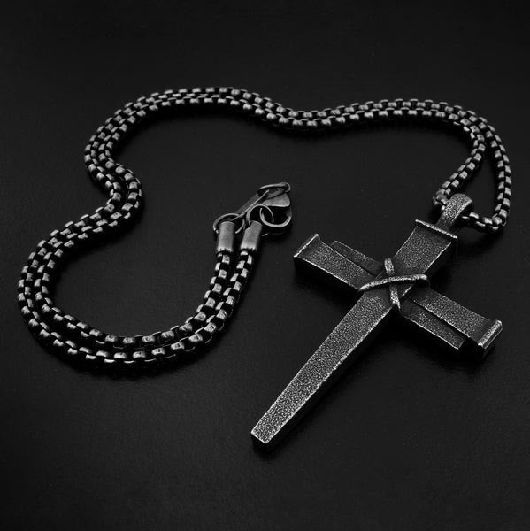 Stainless Nail Cross Necklace