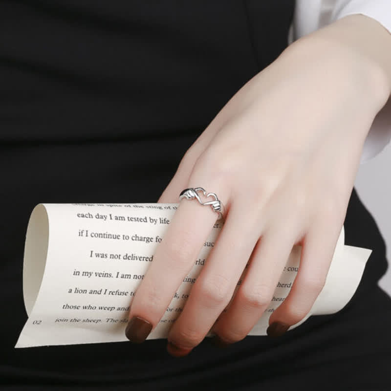 "I Love You Forever" Heart Ring