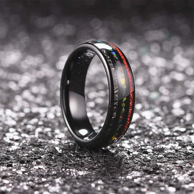 Men's Black Tungsten Carbide Ring