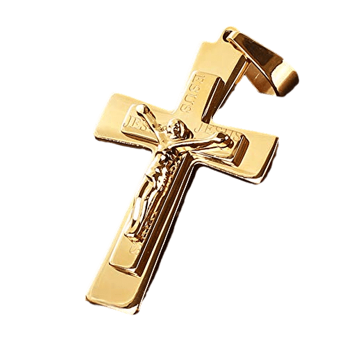 Men's Gold Cross Necklace