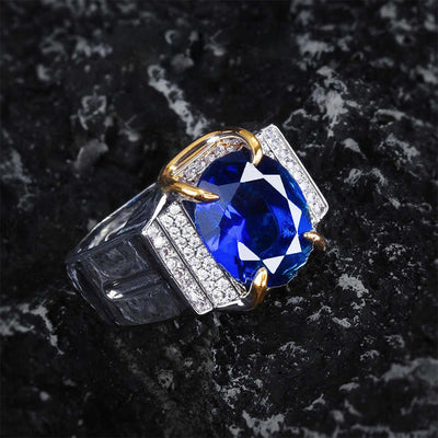 Sri Lankan Sapphire Men's Ring