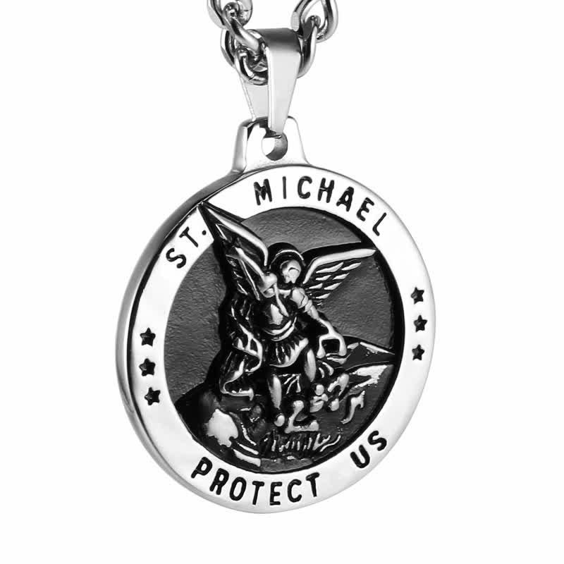 St Michael Catholic Medal Necklace