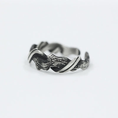 "Driftwood" Vintage Distressed 999 Sterling Silver Ring