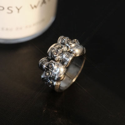 Vintage Skull Men's Ring