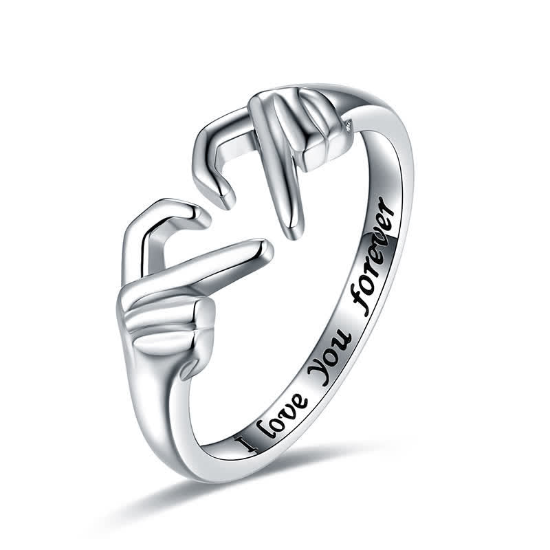 "I Love You Forever" Heart Ring