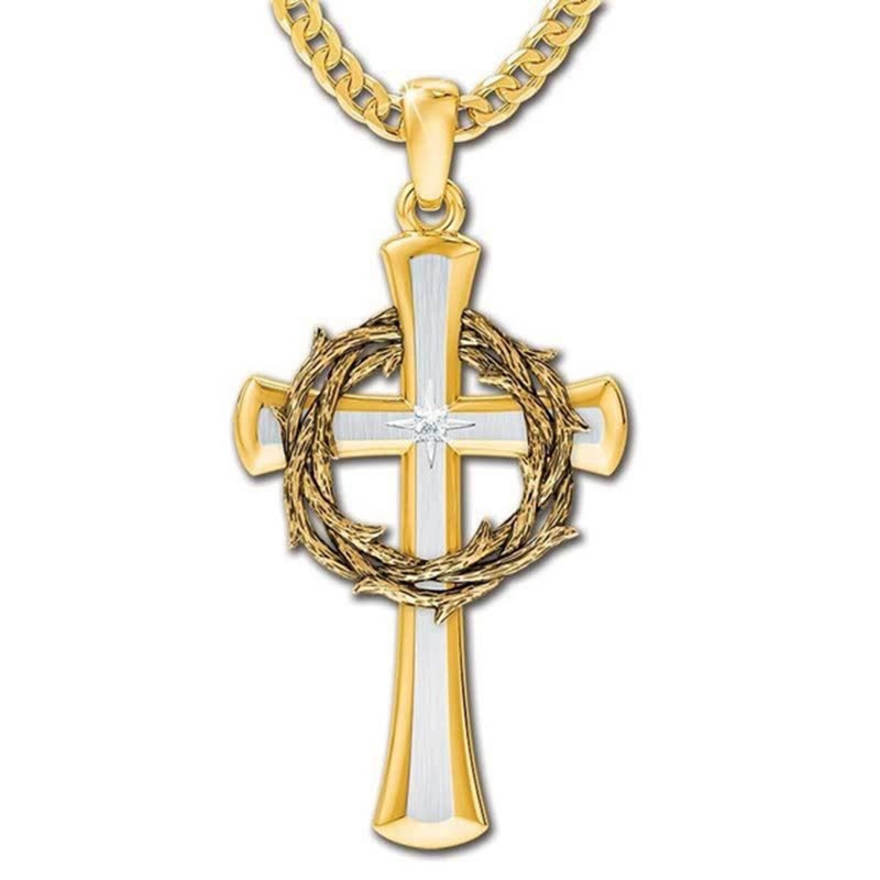 "All Things Are Possible" Jesus Christ Cross Necklace Ring