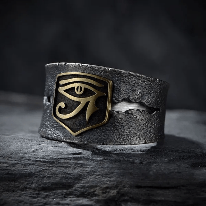 Men's Retro Eye of Horus Ring