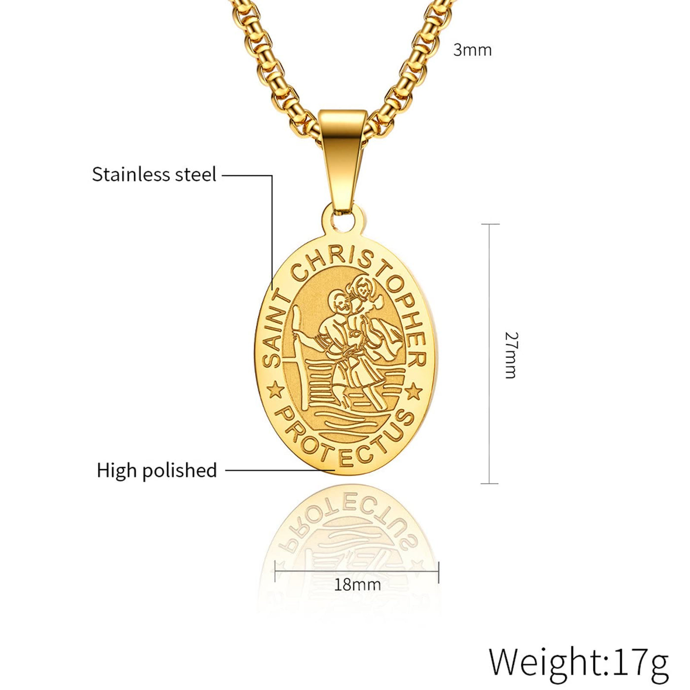 Saint Christopher Protectus Necklace