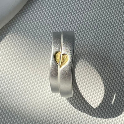Heart to Heart Couple Ring
