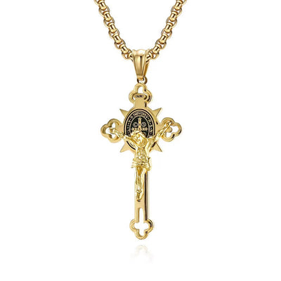 Protection Cross Power Pendant Necklace