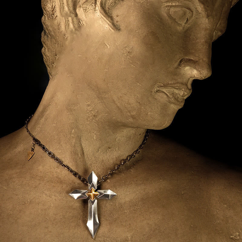 "Soul of the Warrior" -  Crossed Swords Necklace