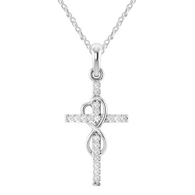 Infinity Cross Pendant Necklace