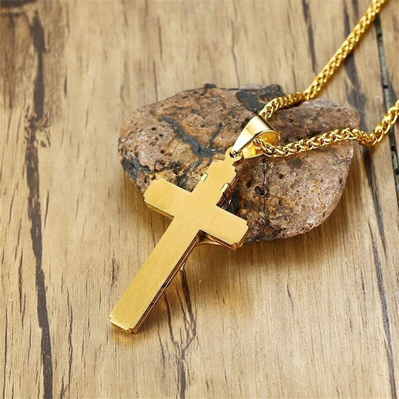 Catholic Jesus Christ Cross Crucifix Necklace