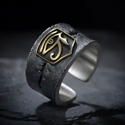 Men's Retro Eye of Horus Ring