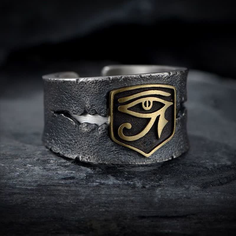 Men's Retro Eye of Horus Ring