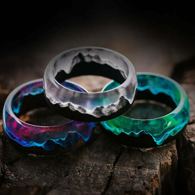 Wood Resin Glow Ring