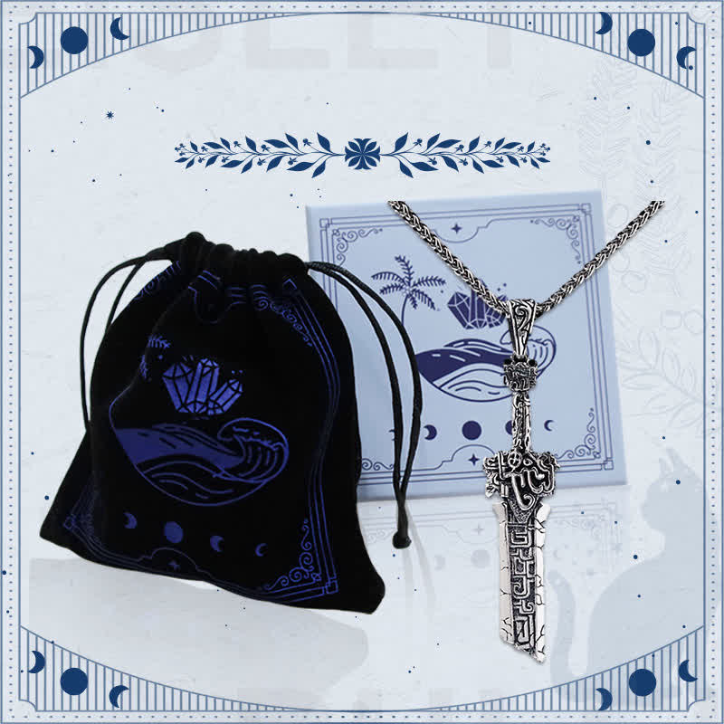 Enchanted Ancient Broken Sword Necklace