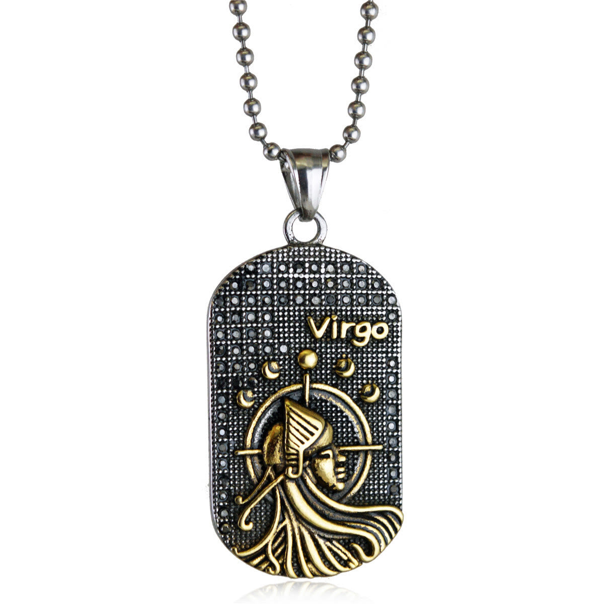 Mens Zodiac 3D Astrology Sign Design Necklace