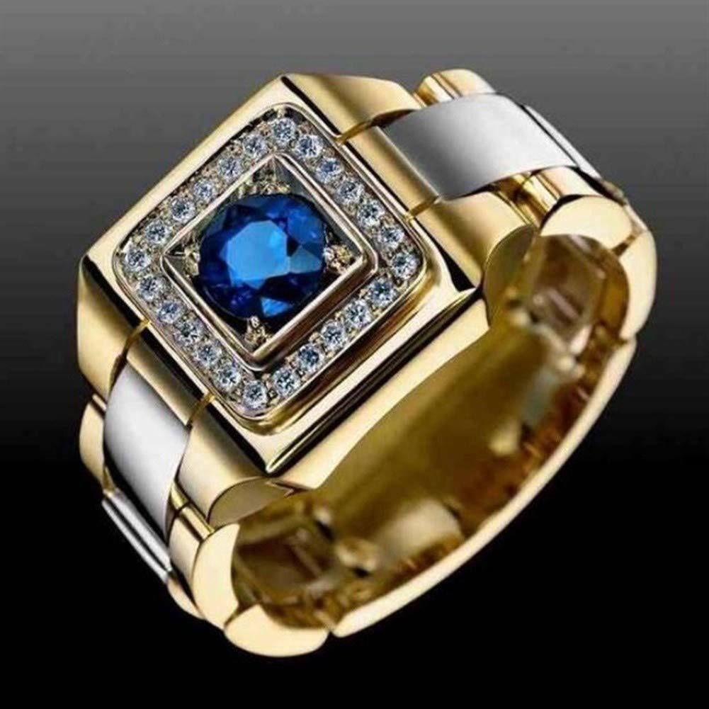 Fashion Luxury Sapphire Gold Watch Shape Ring