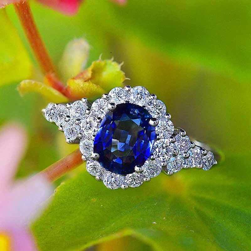 Elegant Sapphire Engagement Ring