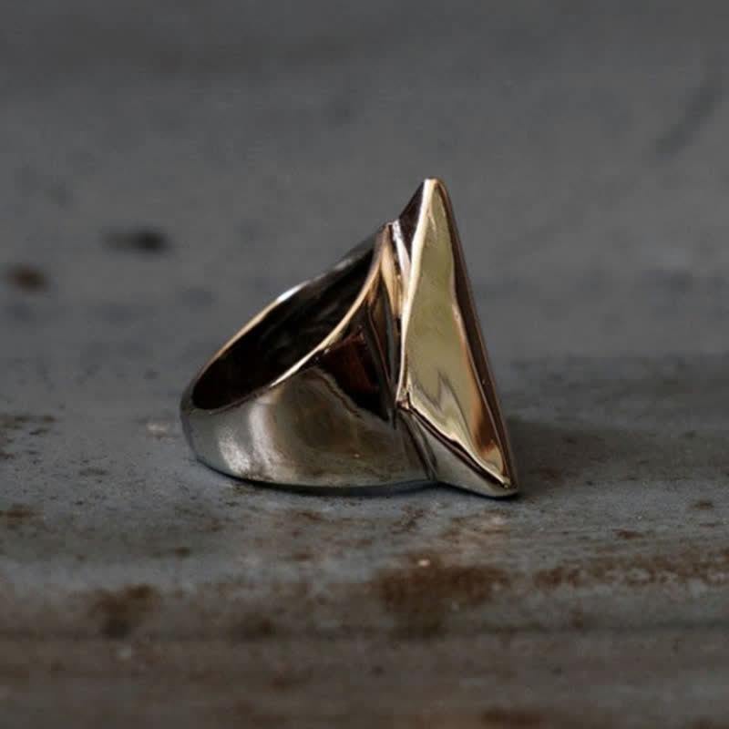 Men's Punk Eye Illuminati Triangle Ring