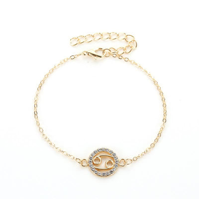 Women's Zodiac Personality Hollow Bracelet
