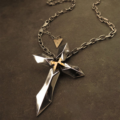 "Soul of the Warrior" -  Crossed Swords Necklace