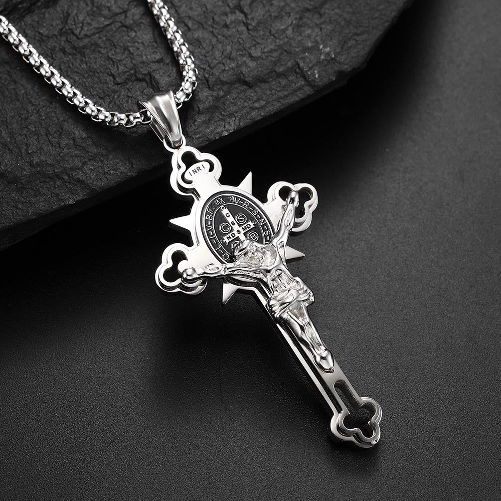 Protection Cross Power Pendant Necklace