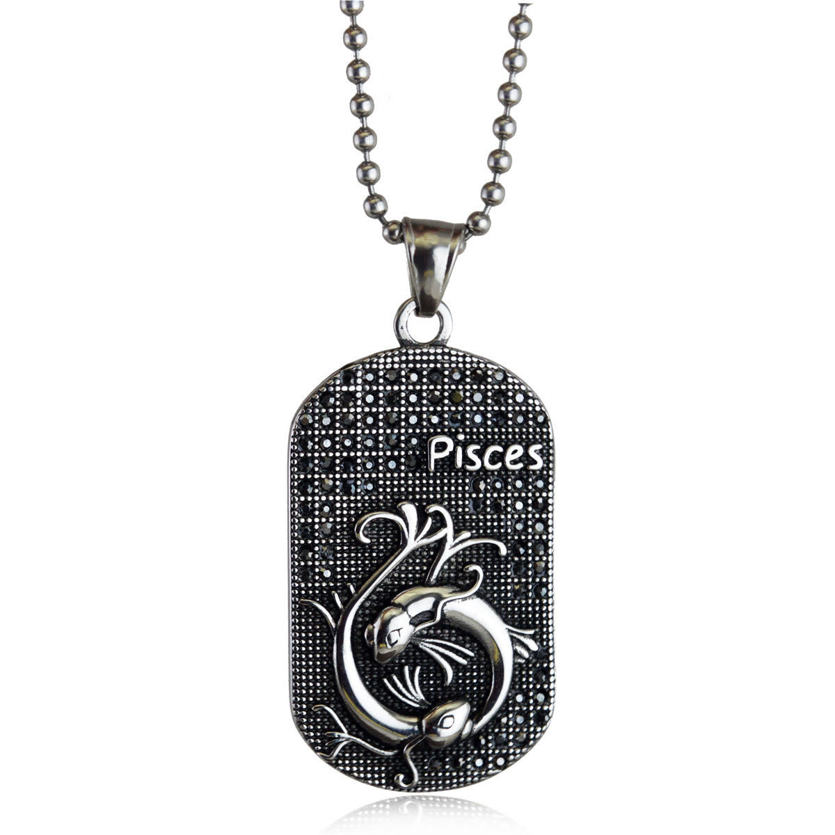 Mens Zodiac 3D Astrology Sign Design Necklace