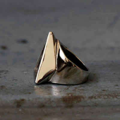 Men's Punk Eye Illuminati Triangle Ring